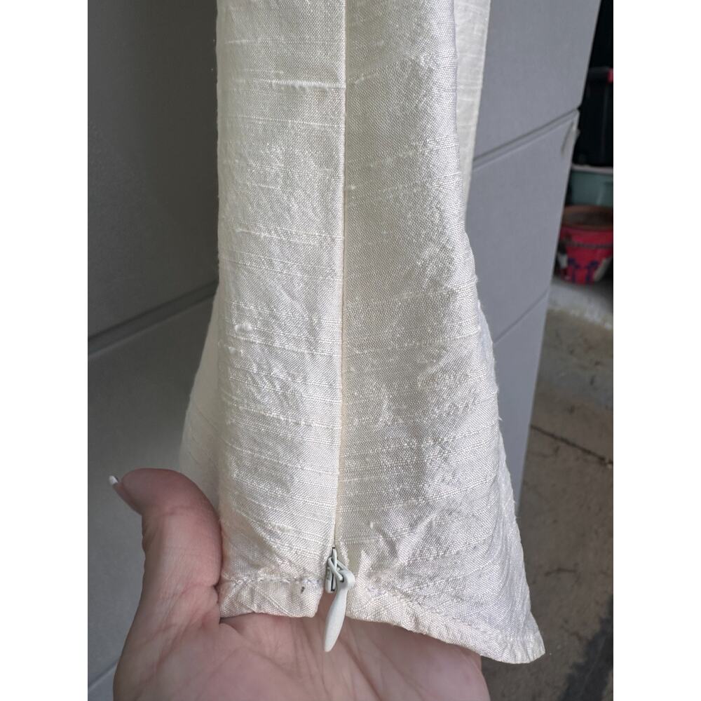 Armani Collezioni Italy Ivory silk shantung Sleeveless Blouse Sz IT 38 US 2 Luxe - Picture 8 of 15